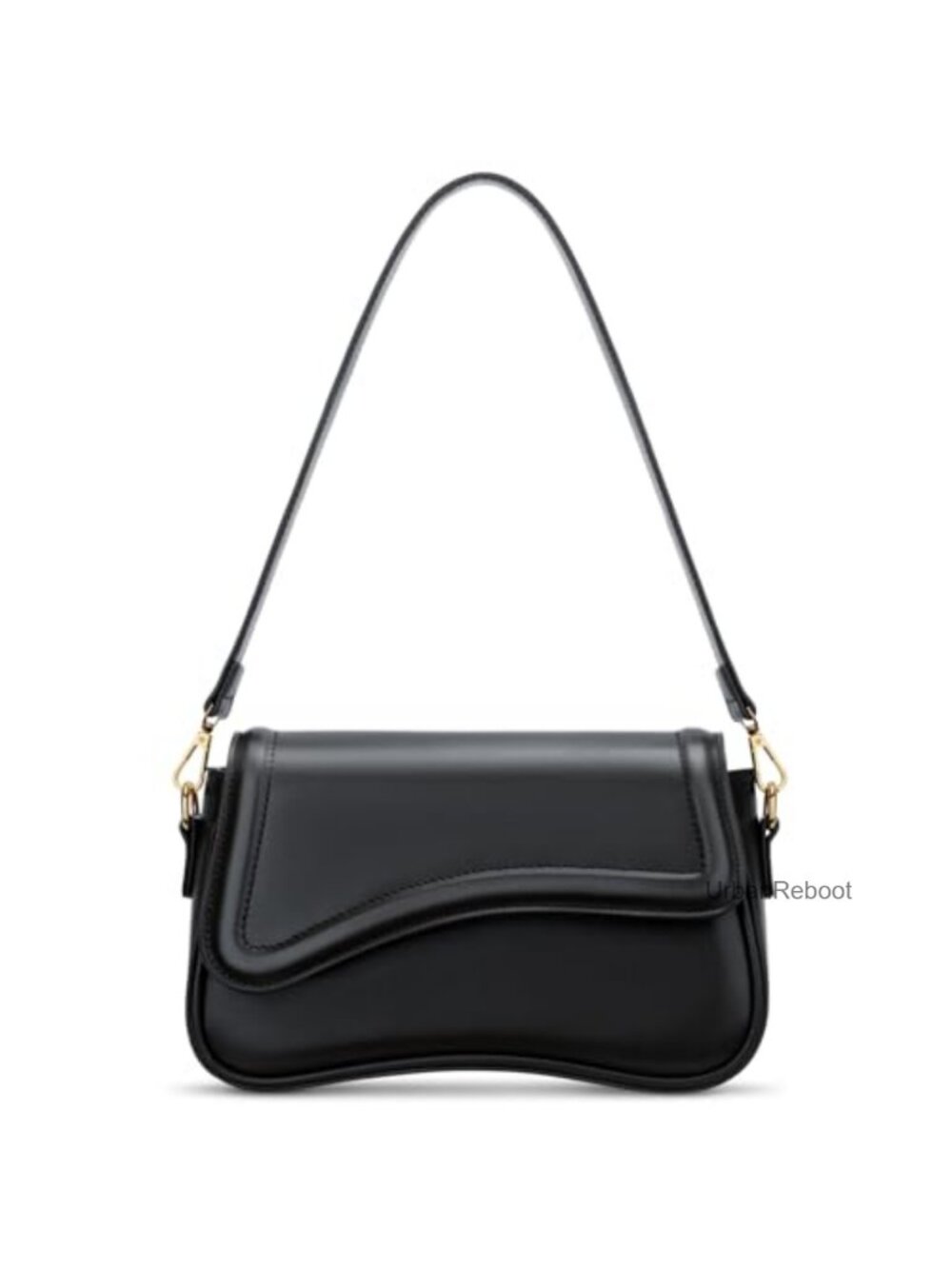 Small Hobo Shoulder Bag PU Leather Mini Clutch Purse with Detachable Chain